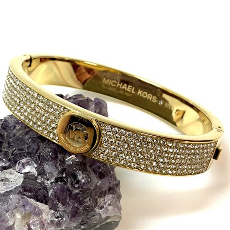 michael kors gold hinged bracelet|michael kors bracelet outlet.